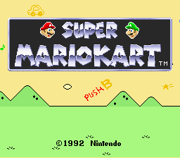 Super Mario Kart Alternate Tracks Title Screen